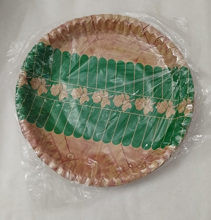 LSKP Silver Laminated Paper Plate (Patta) - 80 GSM - Image 2