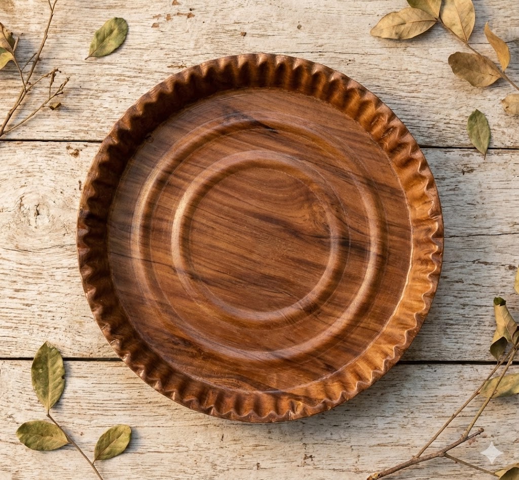 Heavy-Duty 260gsm Plyboard Disposable Plates - Bulk Pack of 100