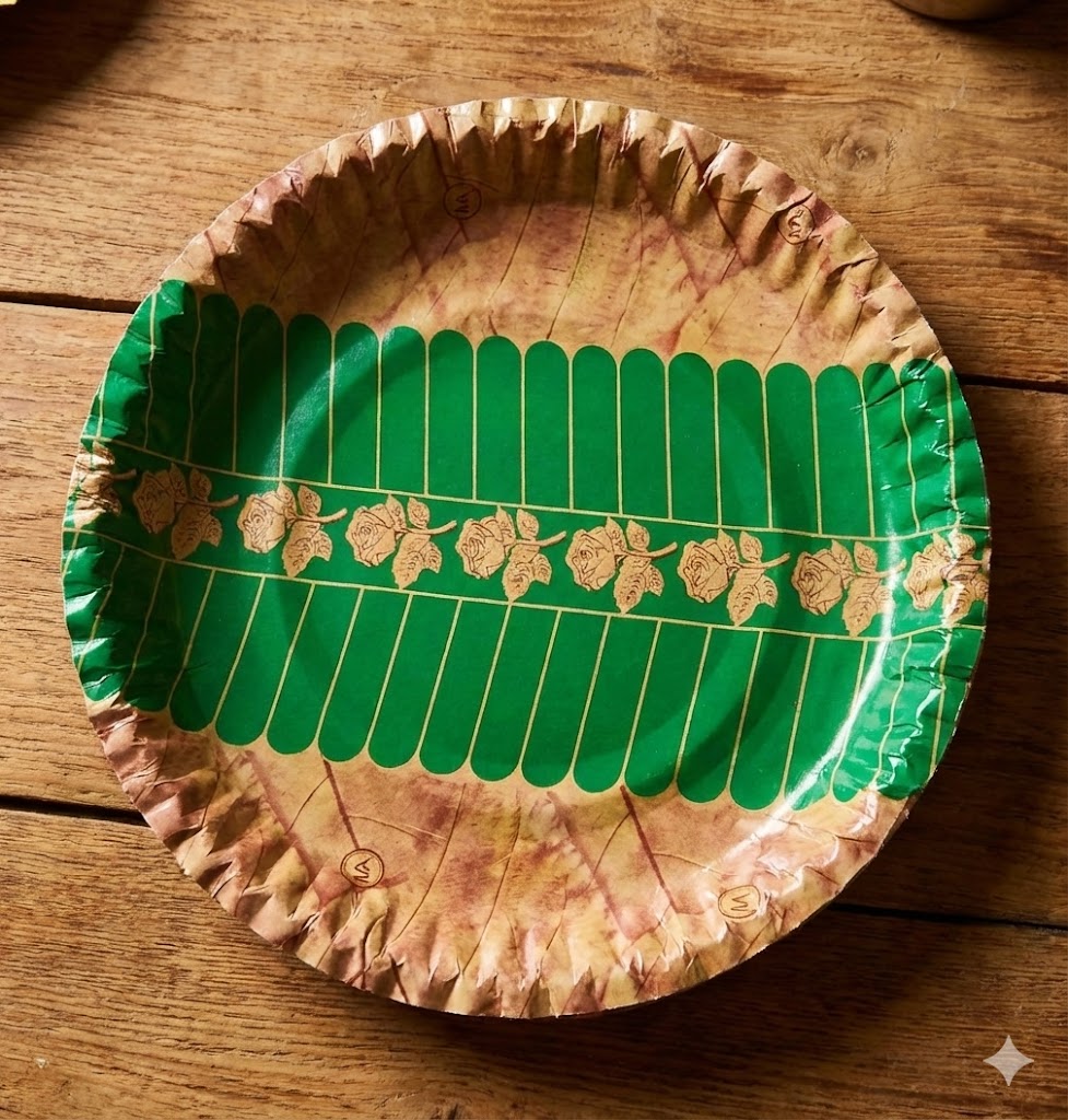 LSKP Silver Laminated Paper Plate (Patta) - 80 GSM